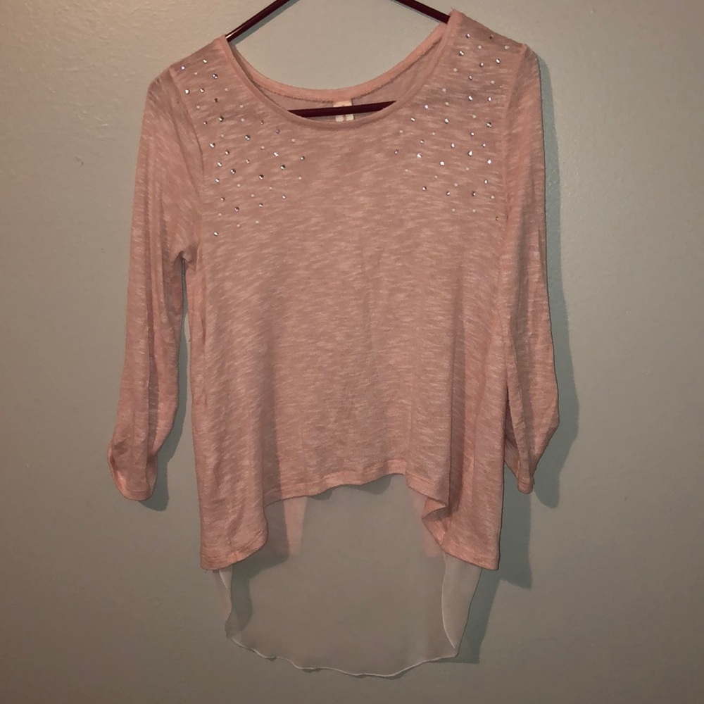 Pink Long Sleeve Top